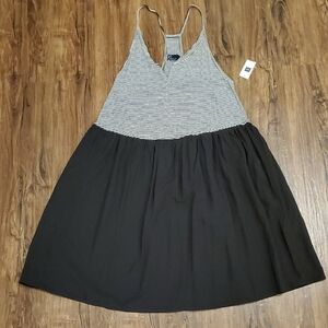 GAP Black and White Striped Dress